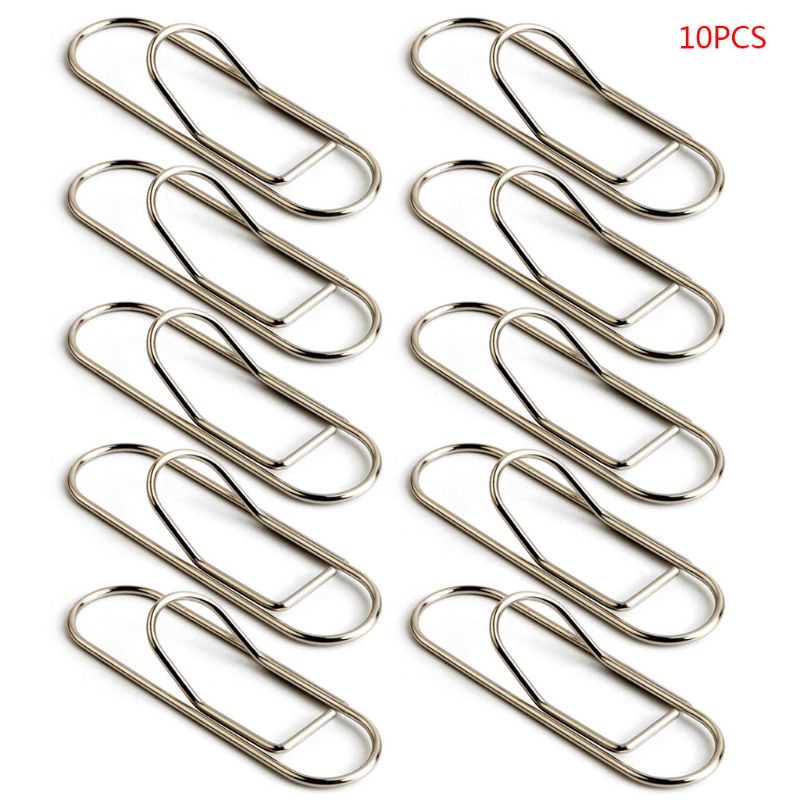 10 Uds. De Clips de Metal para bolígrafo, de papel fotográfico para Notebook, soporte para diario, papelería, suministros de oficina