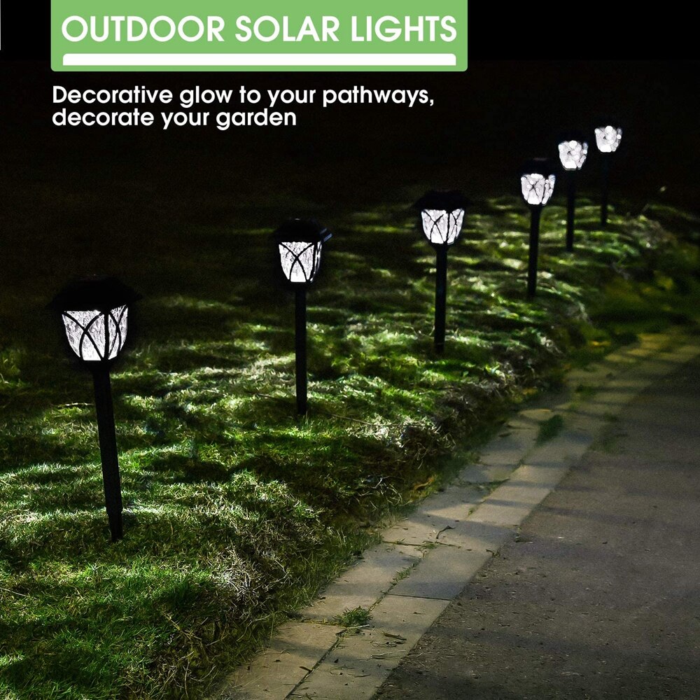 Luz Solar impermeable para camino al aire libre, iluminación de paisaje para Patio, camino de entrada, 4 Uds.