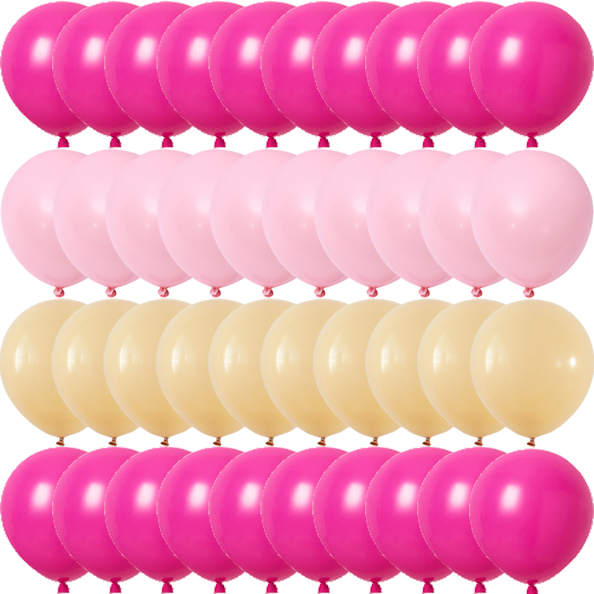 40PCS Rose Pink Metal Latex Bar Confetti Balloons Wedding Decorations Matte Globos Birthday Girl kidParty Decorations Year: wine red