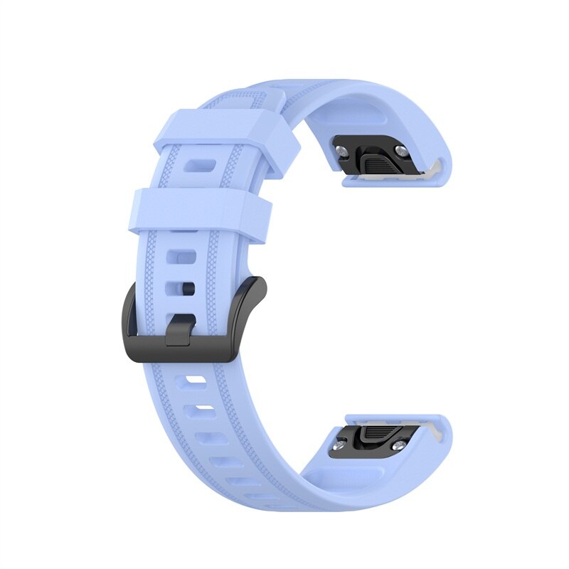 Dla Garmin Fenix 7s 6S 5S Watchband 20mm pasek do bransoletki dla Fenix 6s Pro 5s Plus opaska silikonowa szybka wymiana opaska na nadgarstek: Light blue