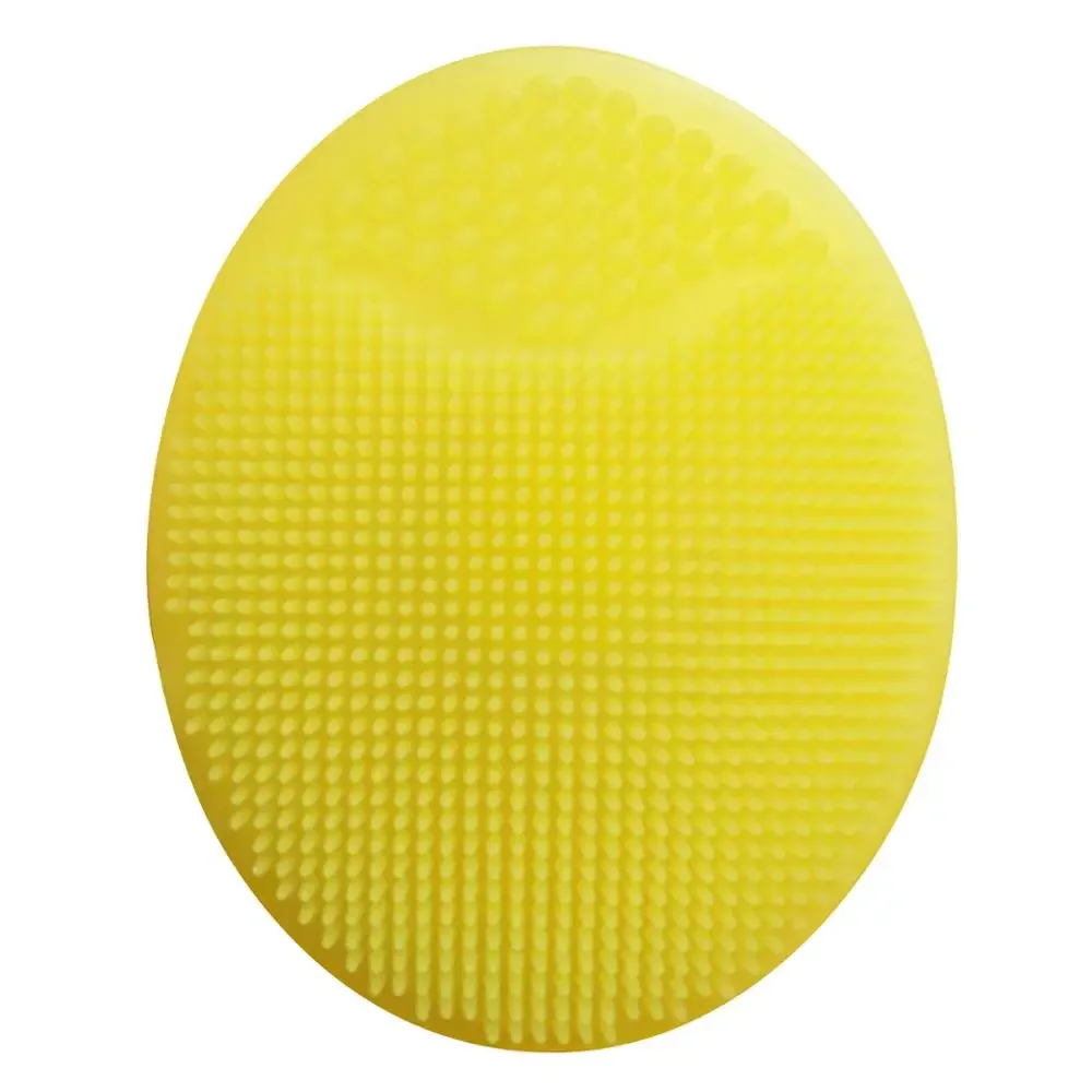Männer Gesichts reinigungs bürste Scrub ber Silikon Miniatur Gesicht tief sauber Rasier massage Gesichts peeling Bürste Gesichts reiniger: Orange