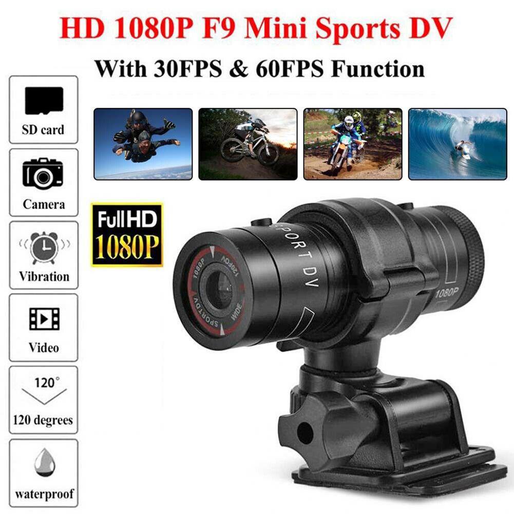 F9 mini Camera HD 1080P Draagbare Waterdichte camera Fiets Motorhelm Outdoor Sport Actie DVR Digitale на авто автотовары