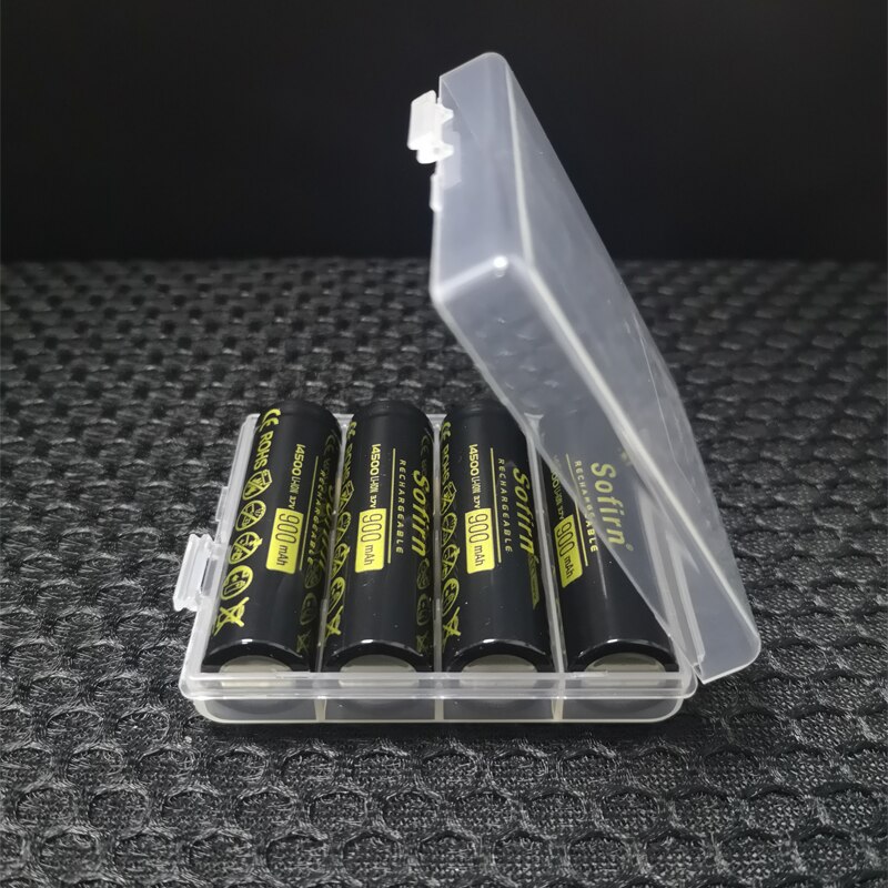 Sofirn Sofirn 14500 900mAh Battery 3.7V Li-ion Rechargeable Batteries AA Lithium Cell Batteries Top Head