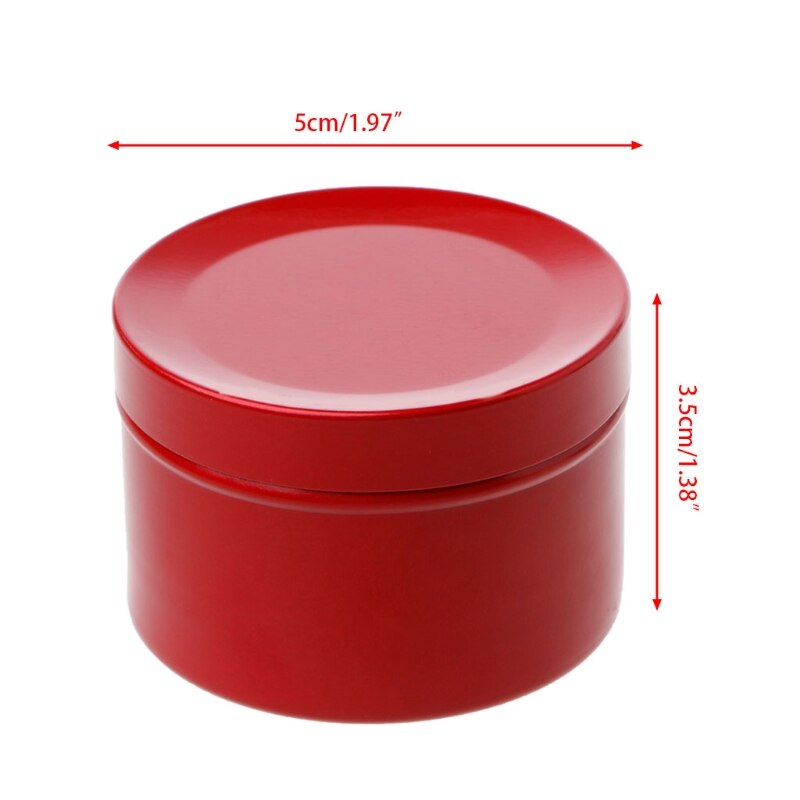 50ml mini blaszane pudełko na herbatę okrągłe metalowe etui na ślub organizator pojemnik