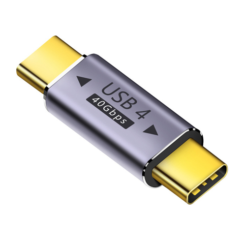 USB4.0 40Gbps OTG C-type 90 degree Adapter 100W 5A USB C to Type C Fast Charging Converter USB C Data Adapter For Macbook 8K60HZ: Matowy czarny