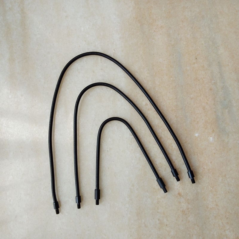 2 stykker/mye dia .4mm hann  m4 skruer 200mm/300mm/400mm metall fleksibel ledning metall svanehals slange serpentin tube klemme lampe