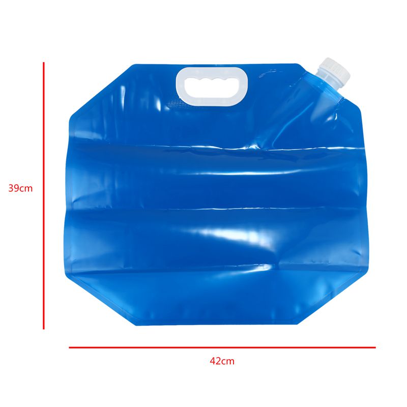 Foldable water can 10 liters blue