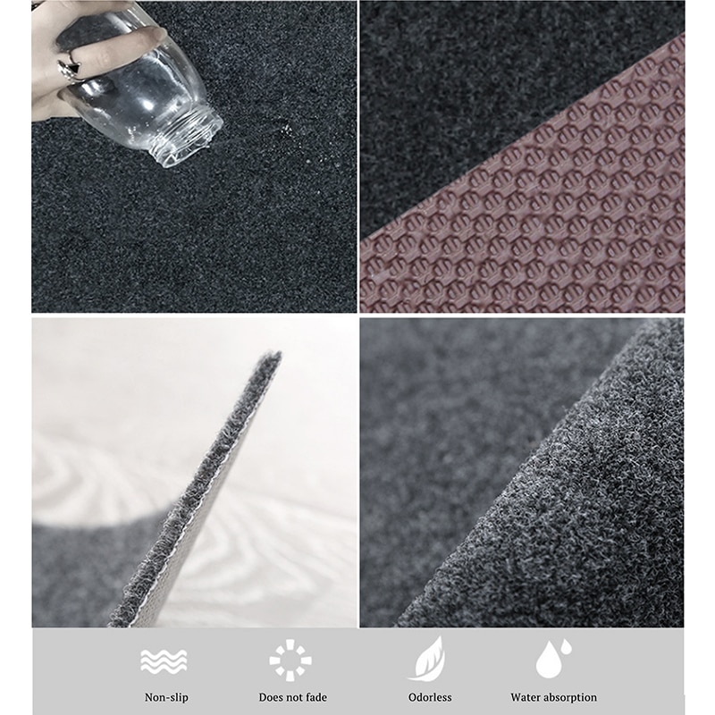 Long Kitchen Mat Set Anti-slip Modern Area Rugs Living Room Balcony Bathroom Printed Carpet Doormat Hallway Geometric Bath Mat