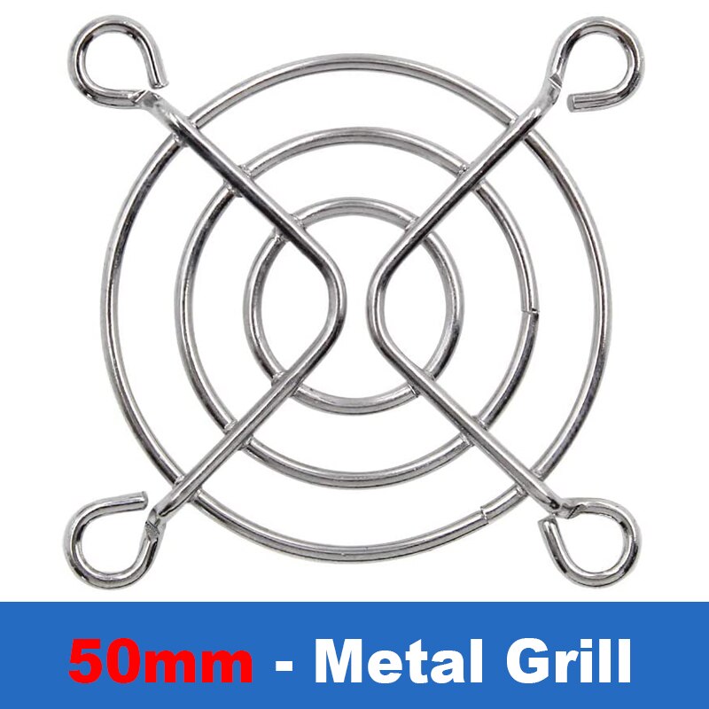 Metal Fan Grill Cover PC Computer 140mm 120mm 90mm 80mm CPU Case Cooler Protector 3D Printer 40mm 60mm Radiator-Silver: 5CM