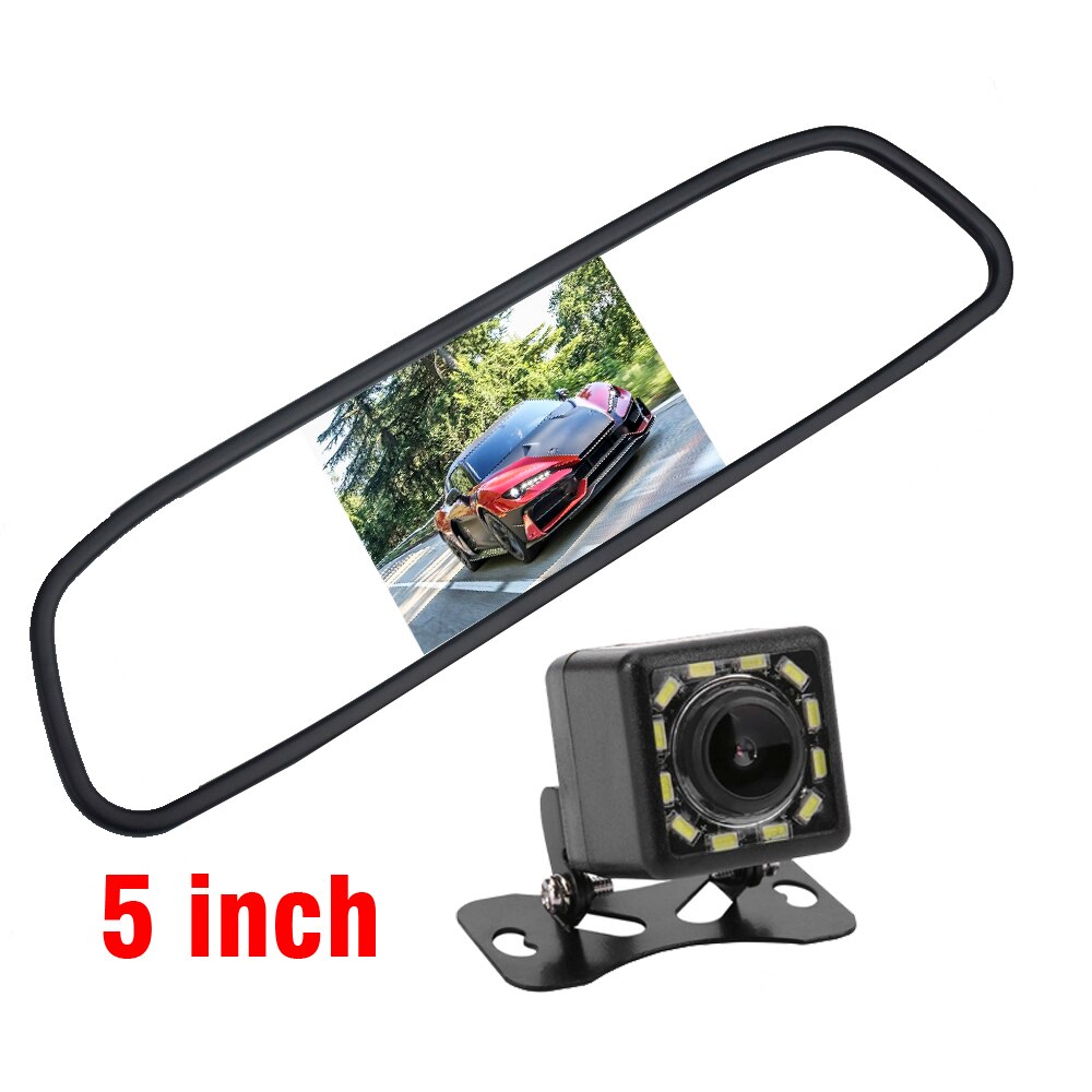 5.0 "Kleur Hd Ccd Auto Display 5 Inch Vouwen Digitale Scherm 2 Kanaals Video-ingang Dvd Speler Dc 12/24V Monitor: Goud