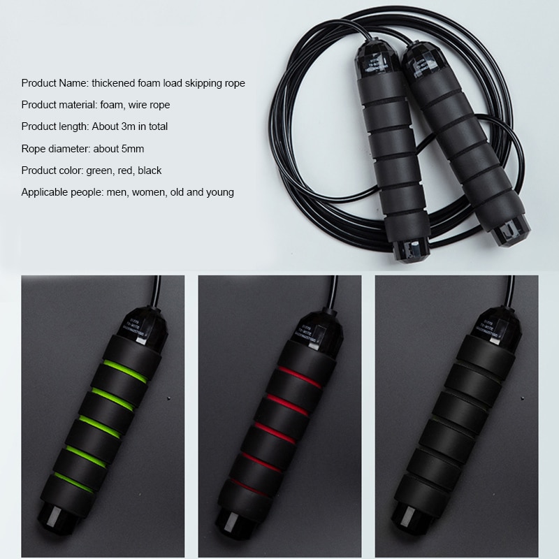 Heavy Weighted Jump Rope Solid PVC Tool Sweat-proof for Boxing Training Fitness C44