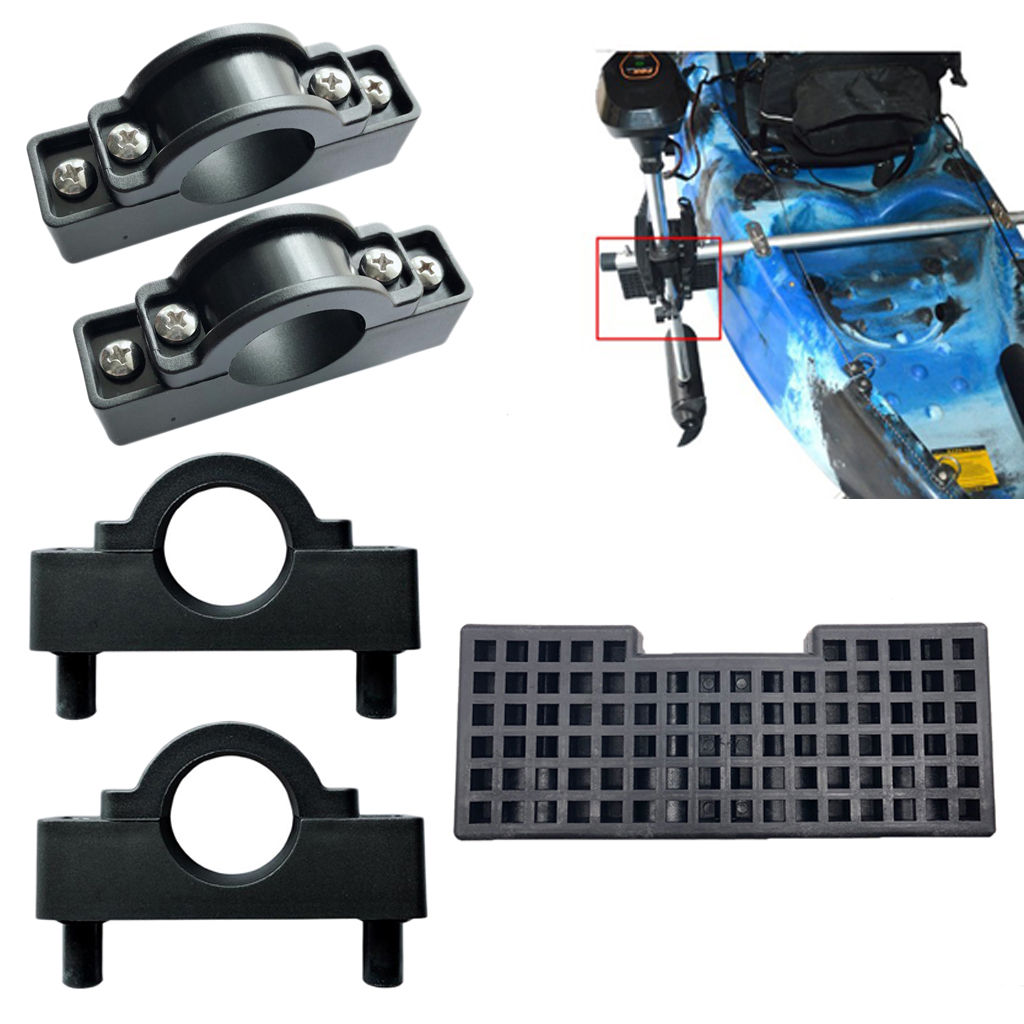 Nylon Kayak Motor Mount Holder Clip & Motor Engine Block Board for Kayak Canoe Marine Boat Fishing Dinghy Raft