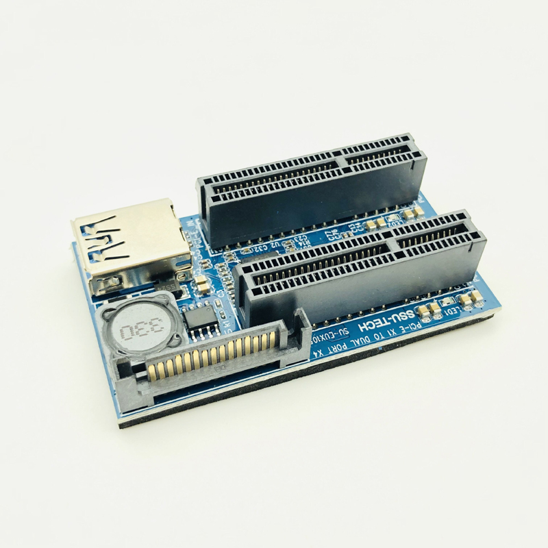 agregar tarjeta PCI Express USB 3,0 adaptador elevador componentes de PC extensor PCIE Riser tarjeta PCI-E Riser PCI E Riser para tarjeta de vídeo