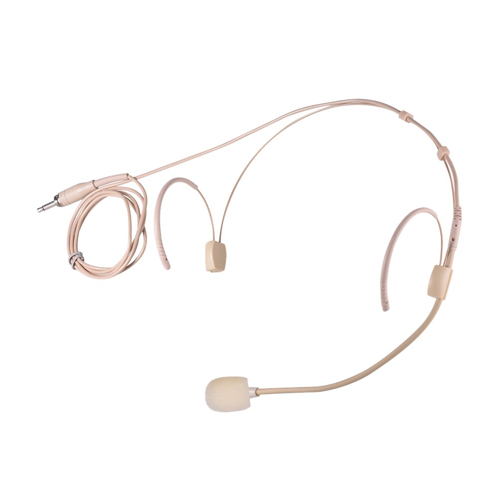 Lightweight Headworn Headset Microphone Condenser Mic 3.5mm Plug for Smartphone DSLR Camera Camcorder Computer PC Laptop