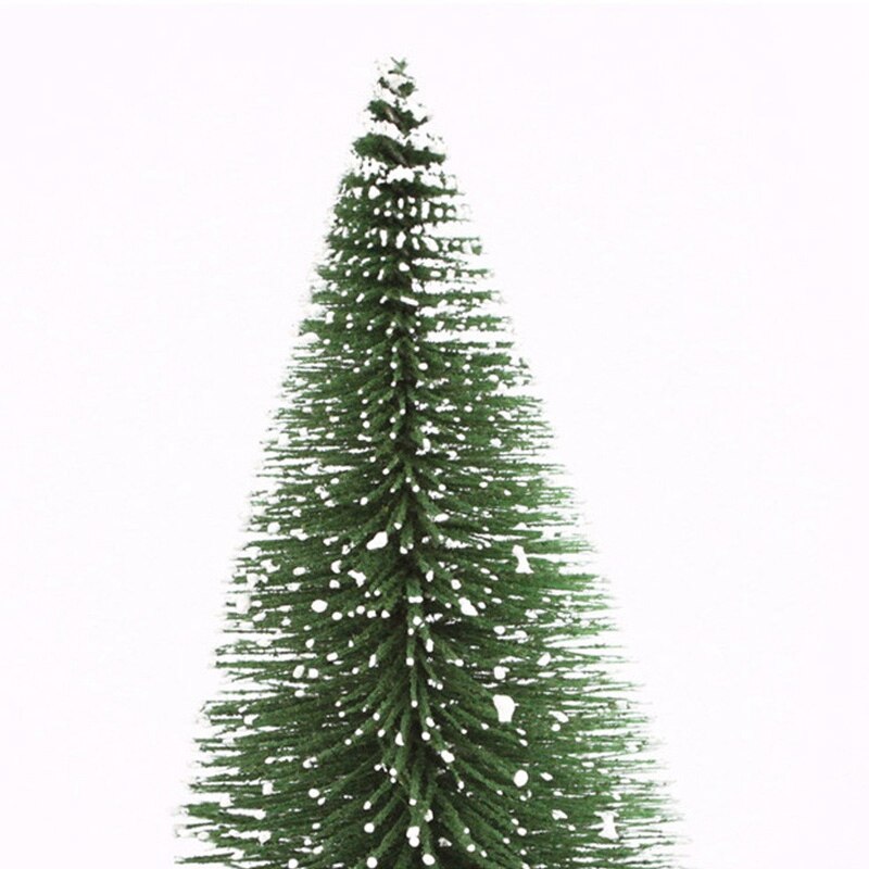 2x mini juletræ et lille fyrretræ placeret i skrivebordet juledekoration til hjemmet xmas (10cm & 20cm)