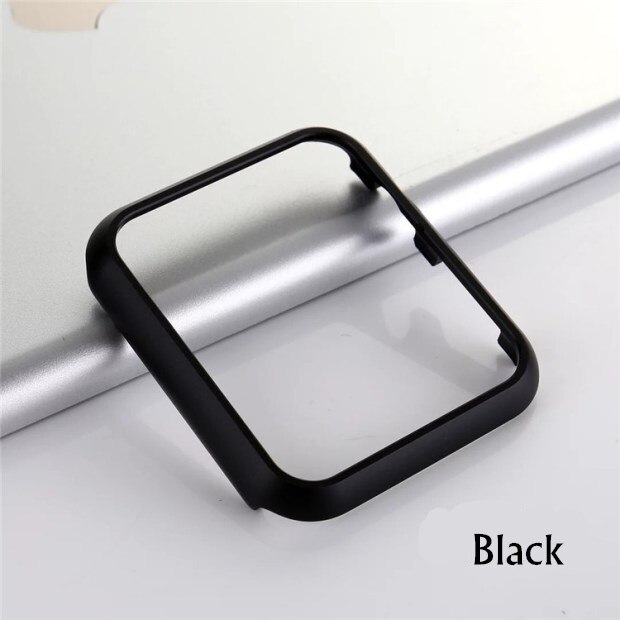 Luxury case for apple watch 6 apple watch case 44mm 40mm38mm 42mm Aluminum Metal protector bumper cover Apple watch series SE 5: black / 38mm