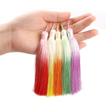 gradient farge stor størrelse skumring 2 stk/sett myk polyester silke skumring med skrog kvinner gjør-det-selv øredobber smykketilbehør