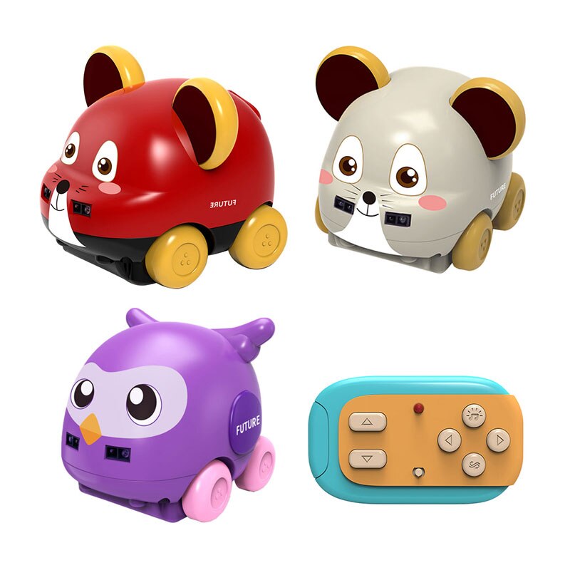 Coche teledirigido de dibujos animados para bebés y niños, Control remoto inductivo, detección de gestos, función de obstáculos automática, Mouse Eagle