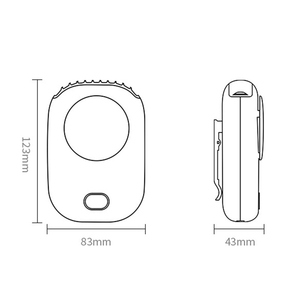 Mini Portable Neck Fan USB Rechargeable Bladeless Fan Ventilador Hanging Handheld Silent Digital Display Electric Cooling Fans