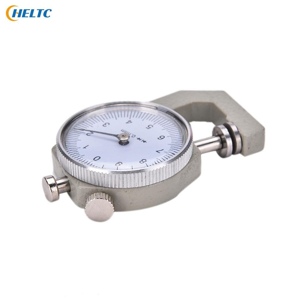 1Pcs Metal Diktemeter 0-10Mm Dial Diktemeter Leer Papier Dikte Meter Tester Voor Lederen Flim papier
