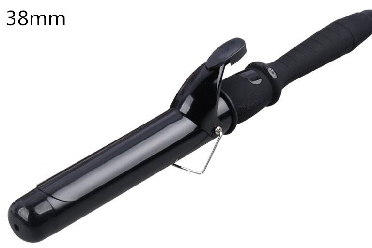 Professioneller elektrischer Lockenwickler wanken, Temperatureinstellung, Lockenstab, 22–38 mm LCD-Bildschirm: Schwarz