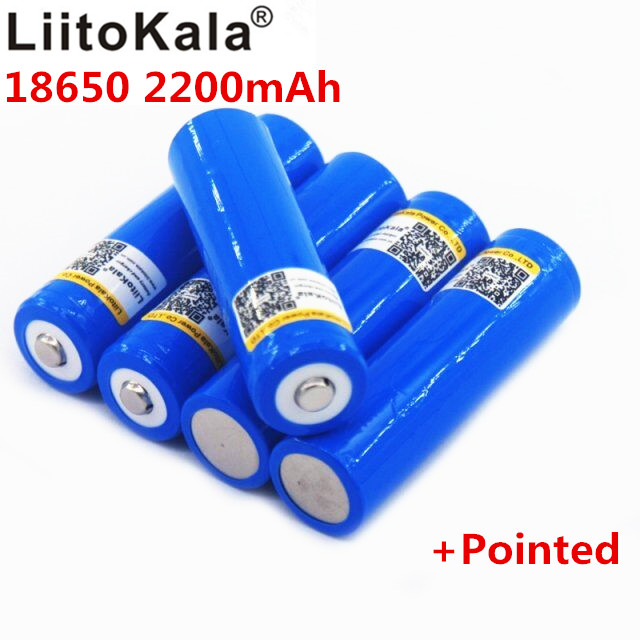 LiitoKala 18650 Batterij Capaciteit 3.7 V 2200 mAh Li-Po Batterij Oplaadbare 18650 Batterij Voor Auto/Speelgoed /zaklamp