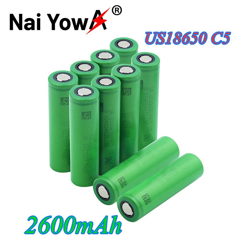 100% batterie ricaricabili originali 3.7 V volt noi18650 VTC5 2600mAh VTC5 18650 batterie di ricambio 3.7 V 2600mAh 18650