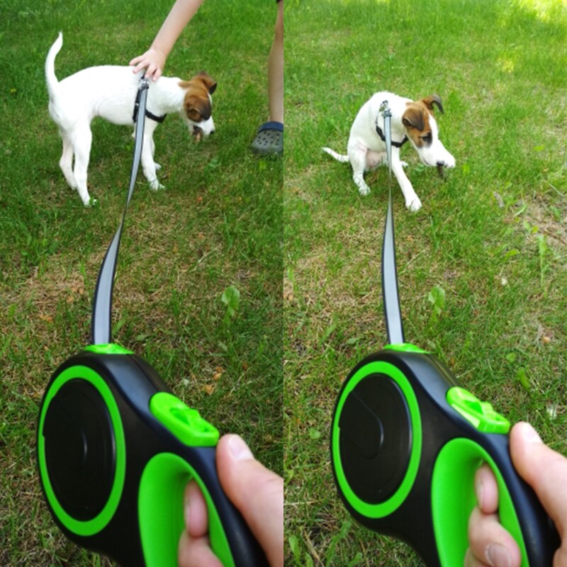 Lange sterke hondenriem, intrekbare hondenriem voor grote honden, duurzame nylon wandelriem, automatisch uitschuifbaar hondenkoord