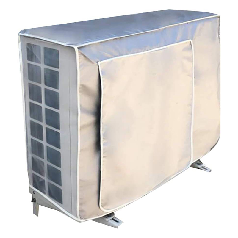 Air Conditioner Outer Cover Sunproof Rainproof Dustproof Outdoor Air Conditioning Cover Rainproof Anti Dust Snow Cleaning Bag: Light Grey / 190*260cm