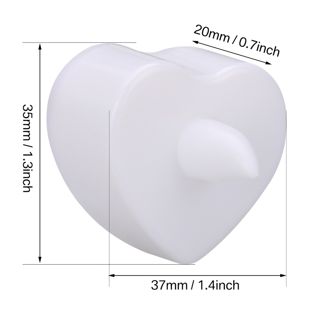 6/12/24 Uds. Velas LED románticas en forma de corazón con pilas, luces Led de té sin llama para bodas en casa, decoración del Día de San Valentín