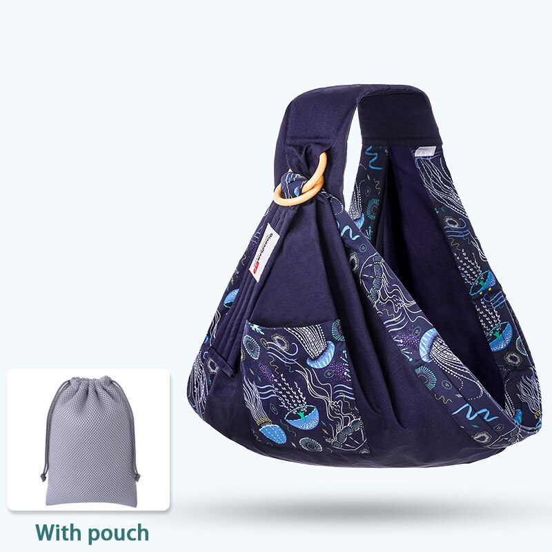 Baby Wrap Ring Sling Baby Carrier Backpack Nursing Cover for Infants Toddlers Soft Natural Wrap Breathable Cotton Kangaroo Bag: 10