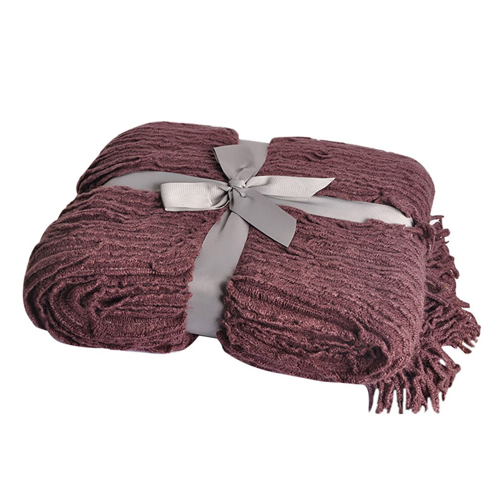 Battilo 100%  acryl casual banksprei woondecoratie gebreide deken , 130*170cm