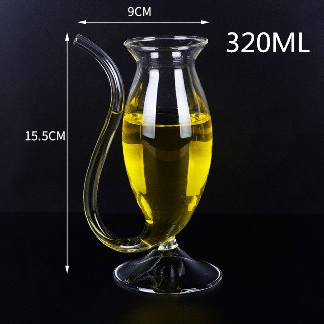 Djävulen cocktailglas kopp med halm 300ml vinglas öl glas whisky glas juice mugg crystal shot: 320ml