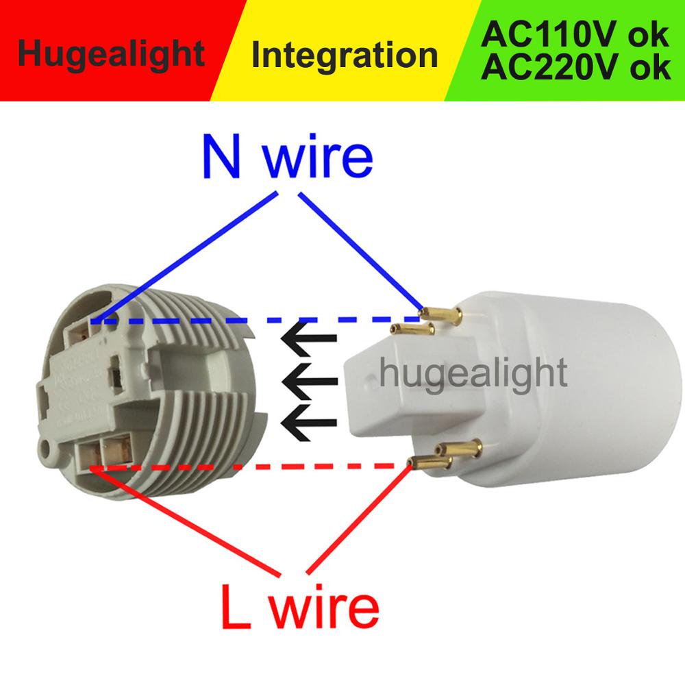 10 Stks/partij G24 Om E27 Socket Base G24q Naar E27 Led Light Bulb Lamp Adapter Converter Houder Lamp Base Converter .