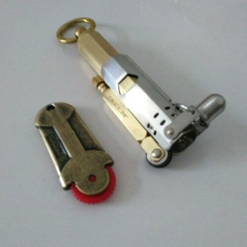 Encendedor de queroseno antiguo Vintage jifeng + pedernal