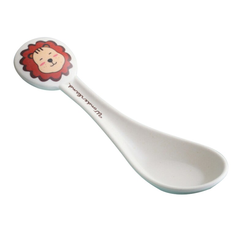 Babylepels, voederbakjes, servies voor kinderen, bestek, colherlepel, siliconen, gereedschap voor patchwork, soeplepel: Leeuw