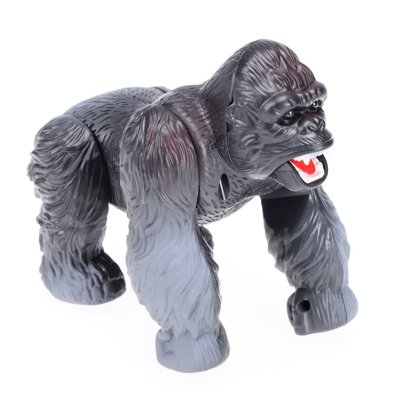 Belysning infraröd rc gorilla simulativ fjärrkontroll djur elektrisk leksak med ljud roliga skrämmande julbarn