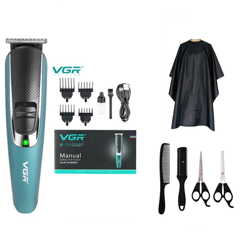Tondeuse à cheveux professionnelle Rechargeable avec 4 têtes pour hommes, outil de coiffeur, Machine de coupe de cheveux: 05