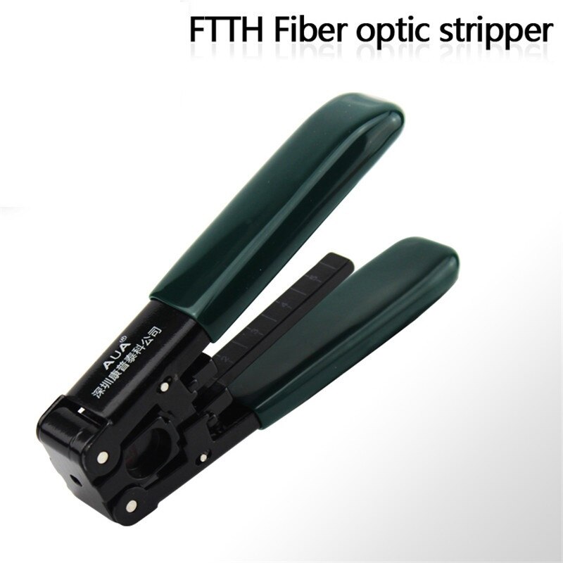 Fiberoptisk sæt værktøjer ftth splejsningsfiberstripper + fc -6s fiberkløver og værktøjspose kit