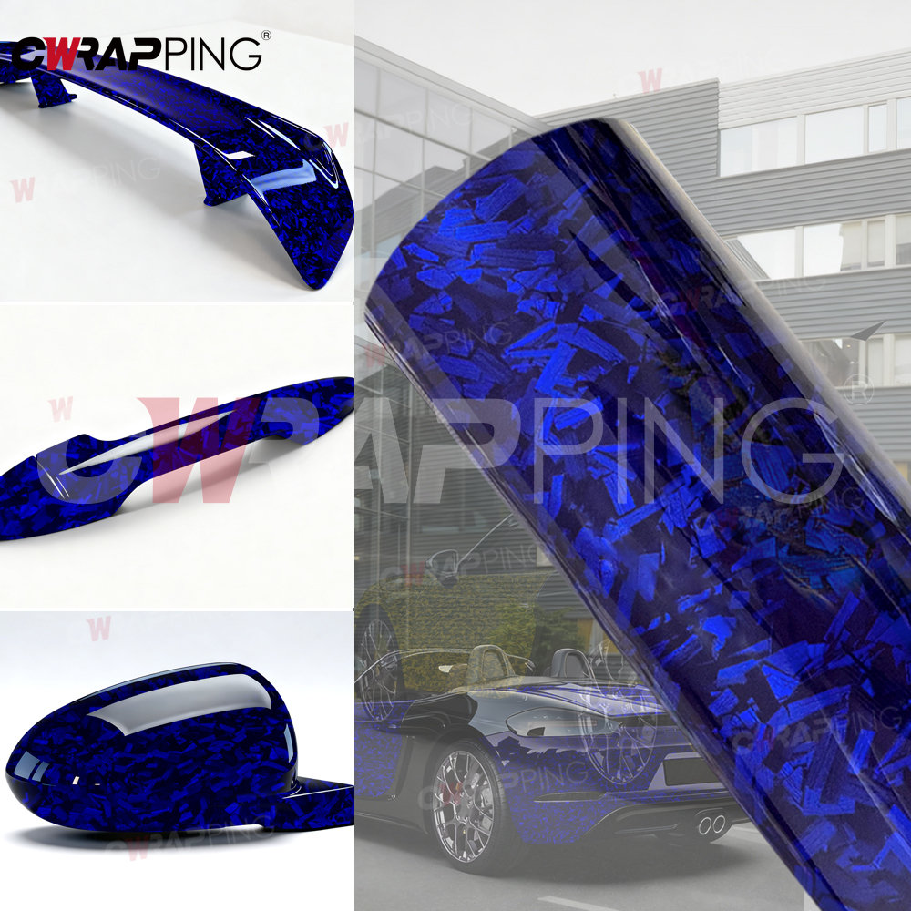 Wrap Vinyl Auto Aufkleber Glänzend Geschmiedet Carbon Faser Auto Aufkleber Wasserdicht Farbe Fahrzeug Dekoration Karosserie Bedecken Motorräder