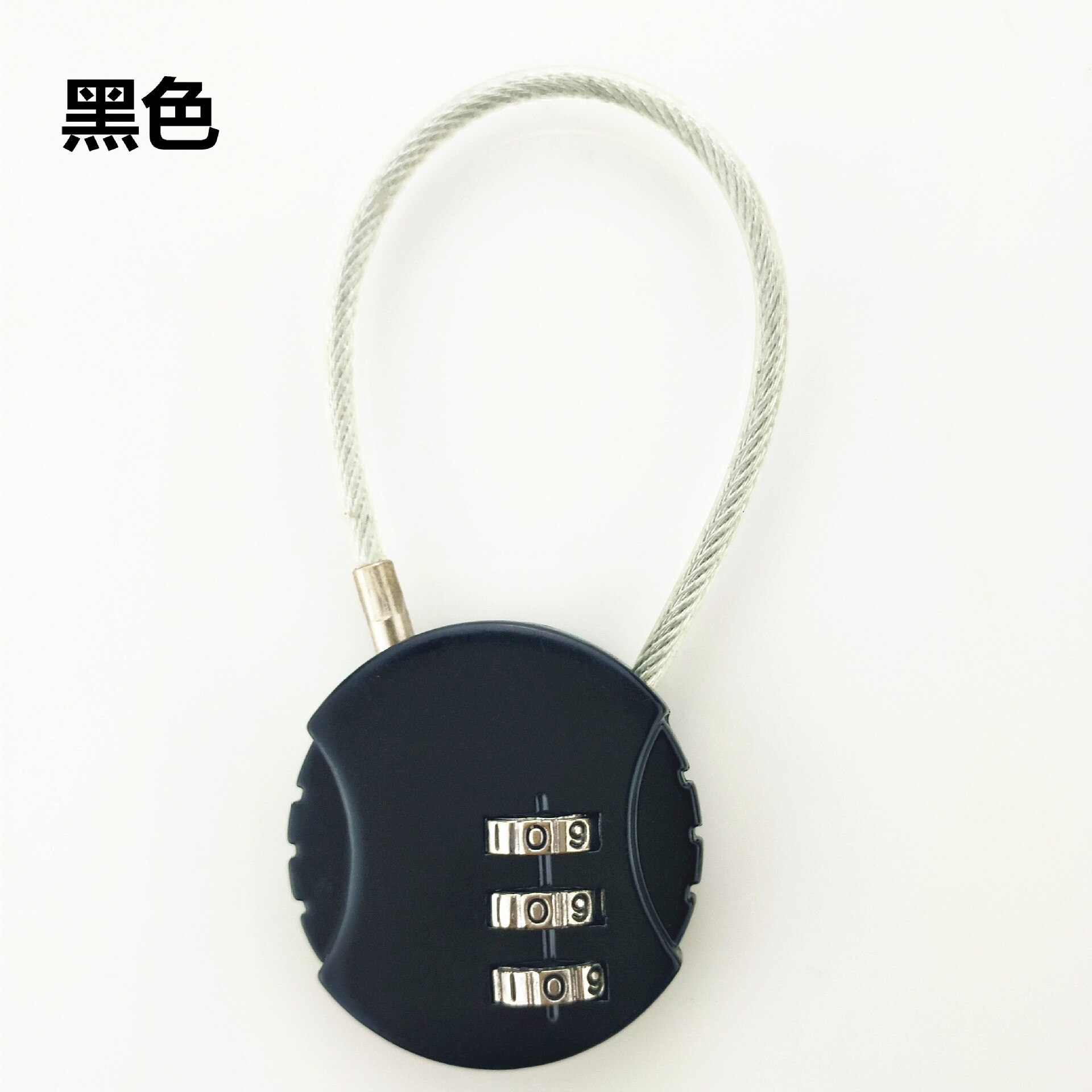 3 Dial Digit Padlock Luggage Travel Lock Portable Metal Weatherproof Password Resettable Gym locker suitcase Safely Code Lock: Black