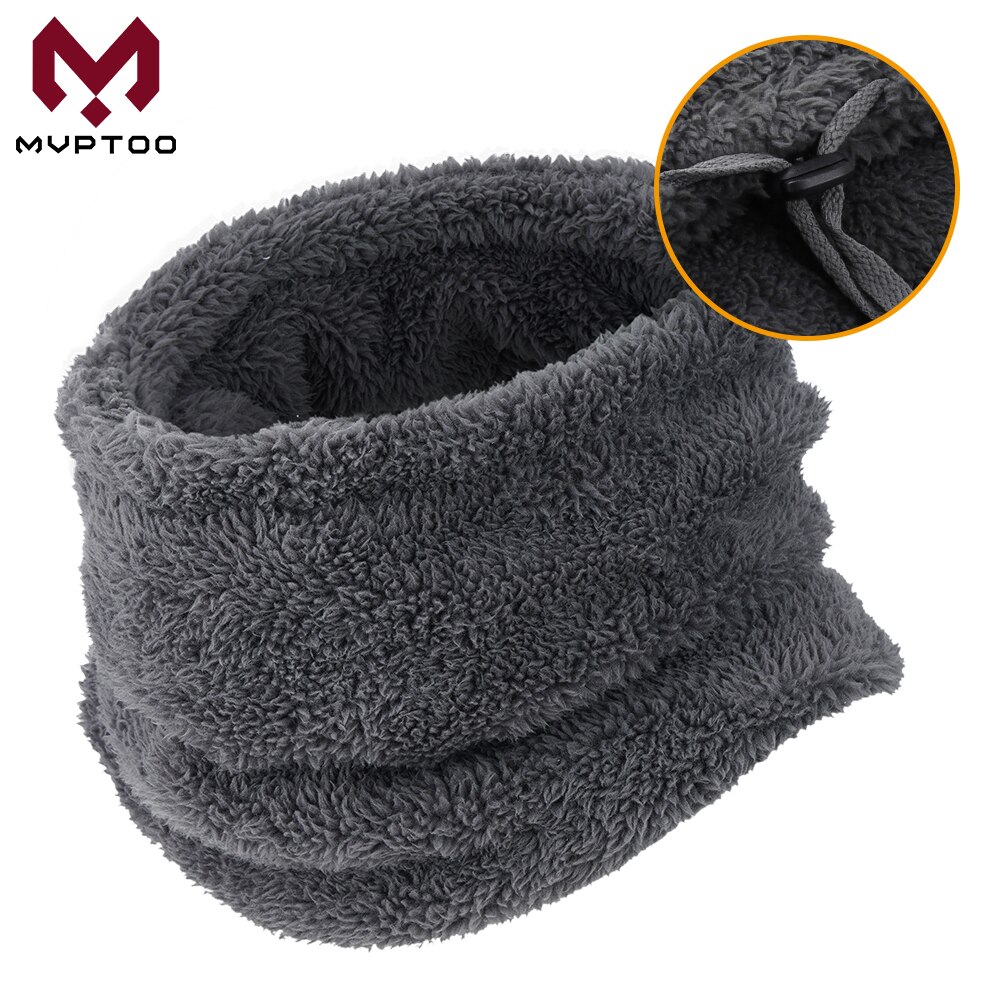 Winter Thermal Fleece Face Mask Skiing Balaclava Hiking Windproof Adjustable Cover Motorbike Motocross Skating Head Protector