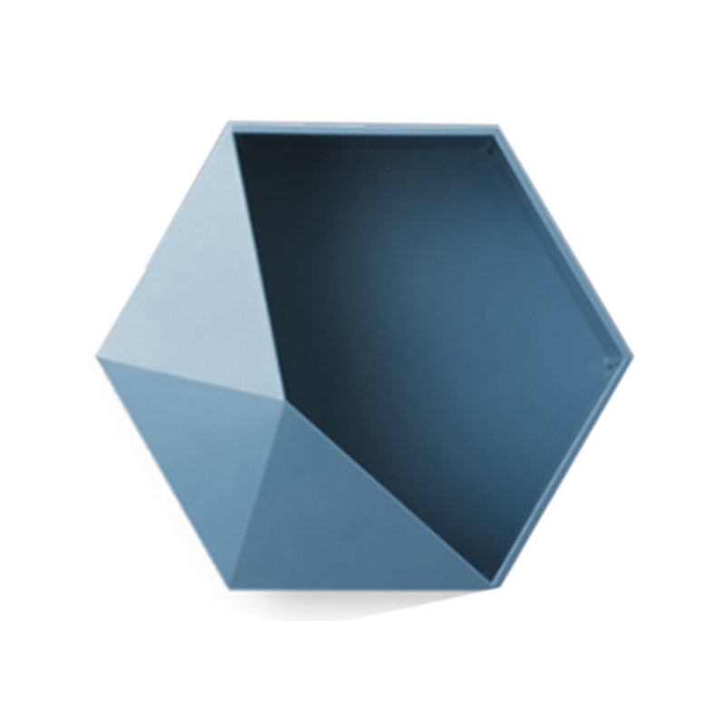 Opbergrek in de vorm van een woonkamer aan de muur bevestigde geometrische muurdecoratie zonder gaten voor thuis badkamerplank