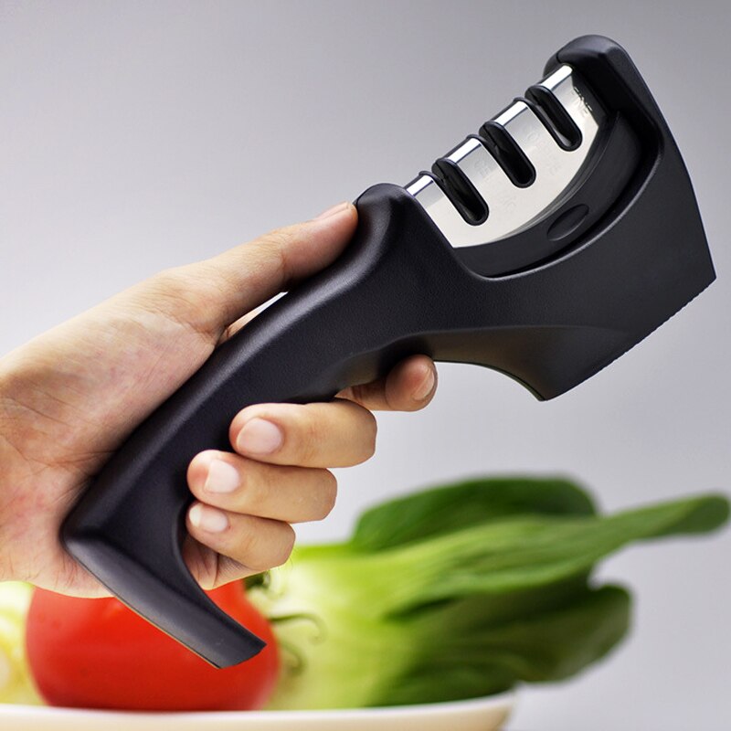 [video]1Pcs Knife Sharpener Ceramic Knife Sharpening Stone Tungsten Steel Diamond Sharpener Kitchen Tools