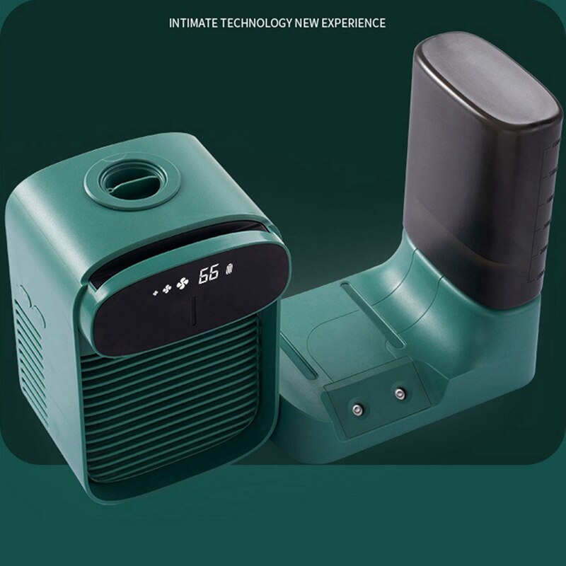 Air Conditioning USB Air Cooler Mini Fan Mobile Humidification 2400 Mah Portable Water Cooled Air Conditioning