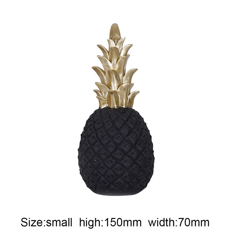 Nordique INS doré ananas décoration salon meuble TV bureau décoration maison accessoires chambre meubles: Small black