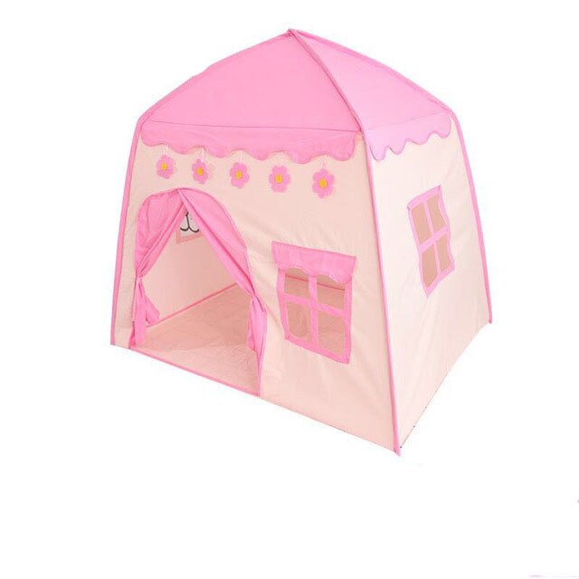 Mother Garden Mini Simulation Room Children's Tent Baby Play House Little Castle Princess's Birthday Indoor Toy for Girl: Powder