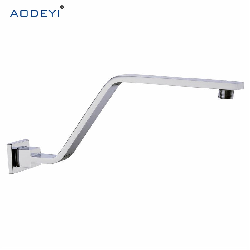 Brass Shower Arm Heighten Shower Head Chrome Brushed Nickel Oil Rubbed Bronze Wall Mounted Shower Arm Extension: Chrome
