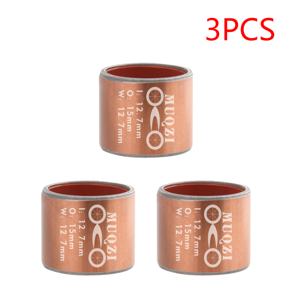 1-3pcs Bicycle Shock Absorber Bushing Replacement MTB Bike Rear Suspension Shock Absorbers Bushing Portable Cycling Accessories: Red