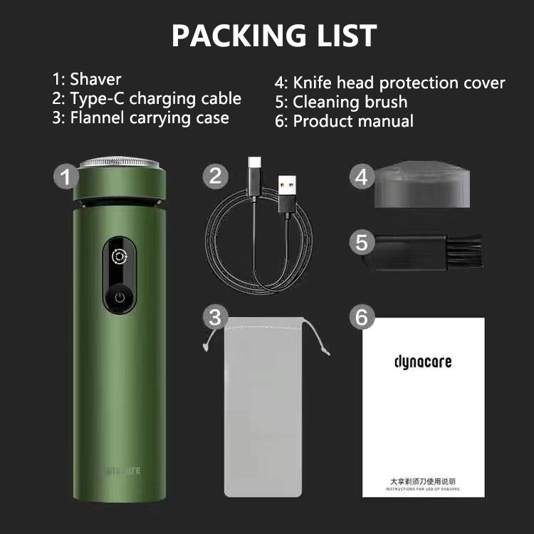 Huawei Hilink-Afeitadora eléctrica para hombre, máquina de afeitar para el cuerpo, portátil, con pantalla LED: Verde